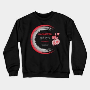 Kanji Symbol Meaning Kanketsu Japanese Enso Circle Budhism Zen Lovers 675 Crewneck Sweatshirt